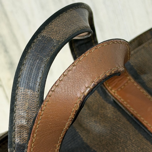 Fendi Pequin Vintage Coated Nylon Canvas Bag - Picture 6 of 10